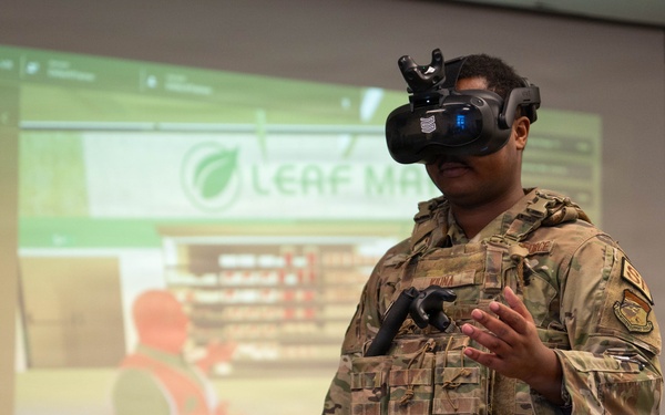102nd Security Forces Squadron conducts virtual reality use-of-force training