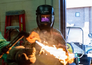 161st Civil Engineering Squadron Structures Conduct Welding Training