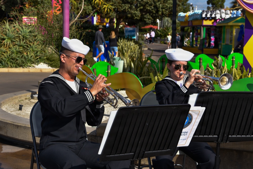 Navy Band Southwest Performs at Sea World’s Presidents Day Military Appreciation Weekend