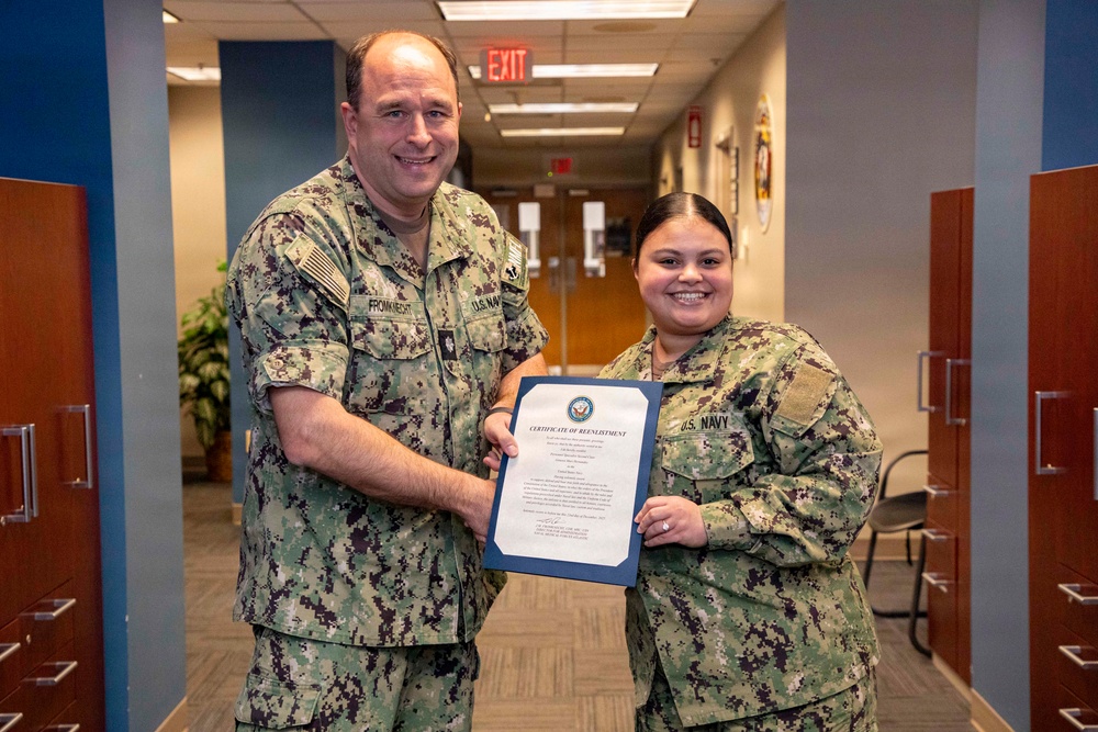 NMFL Personnel Specialist Re-enlists