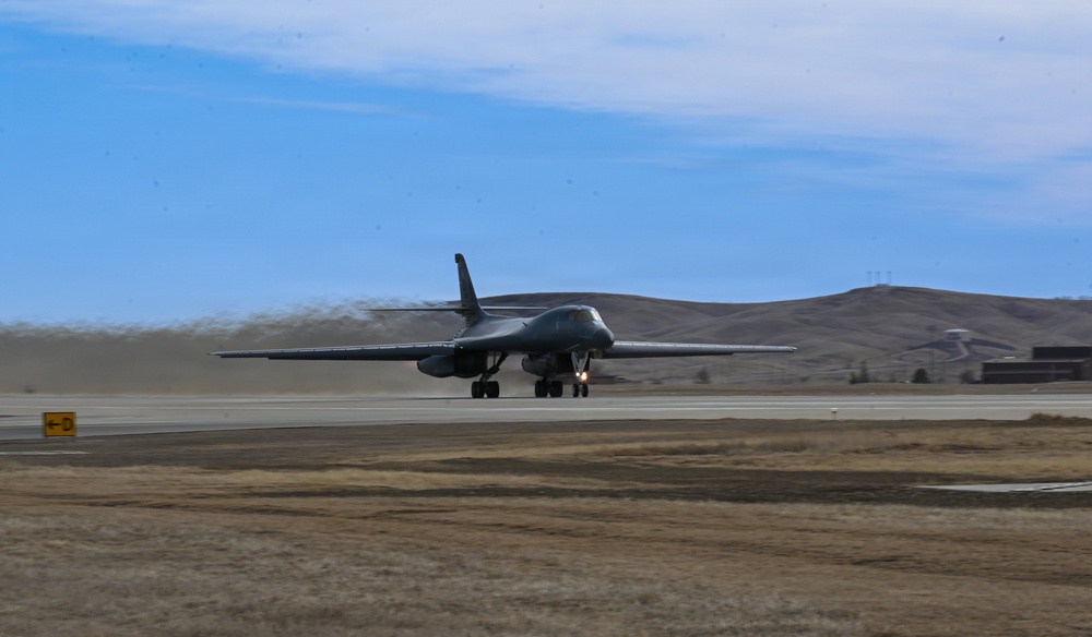 Ellsworth Air Force Base B-1B Lancer prepares for 2026 Super Bowl flyover