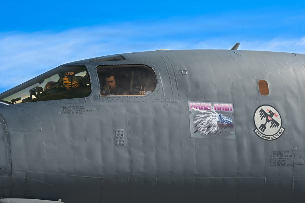 Ellsworth Air Force Base B-1B Lancer prepares for 2026 Super Bowl flyover