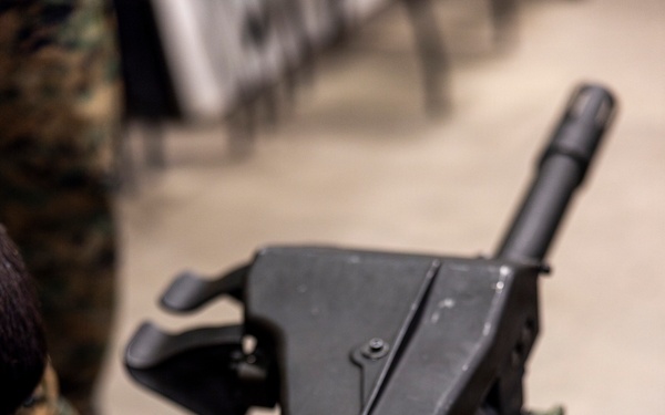 I MEF Marines participate in a basic machine gun course