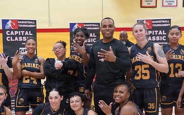 The Montford Point Marines celebrate their victory.