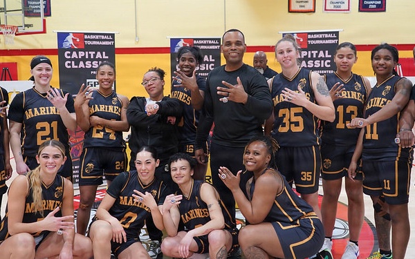 The Montford Point Marines celebrate their victory.