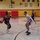 A member of team Fort Sam Houston defends the rim during the Capital Classic Basketball Tournament.