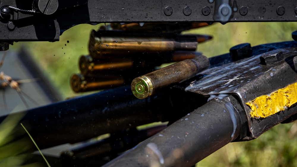 I MEF Marines conduct a machine gun range