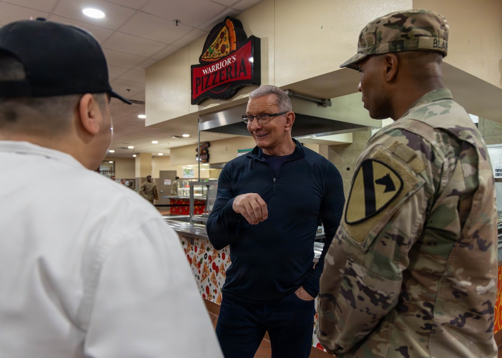 Chef Irvine feeds First Team Troopers