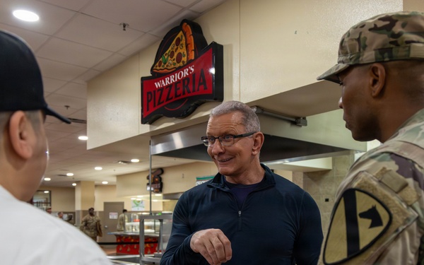 Chef Irvine feeds First Team Troopers