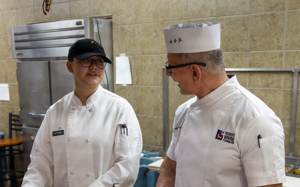 Chef Irvine feeds First Team Troopers