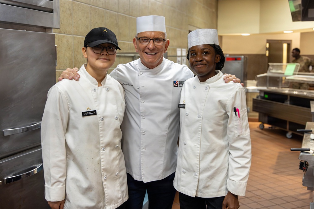 Chef Irvine feeds First Team Troopers