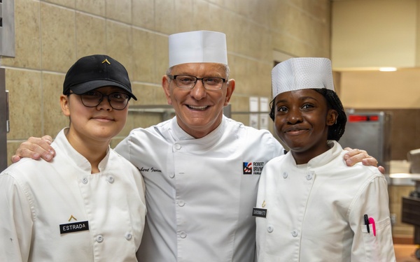 Chef Irvine feeds First Team Troopers