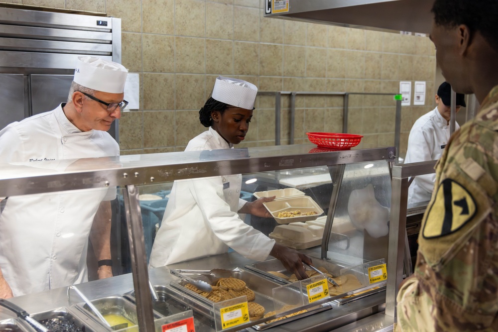 Chef Irvine feeds First Team Troopers