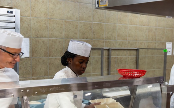 Chef Irvine feeds First Team Troopers