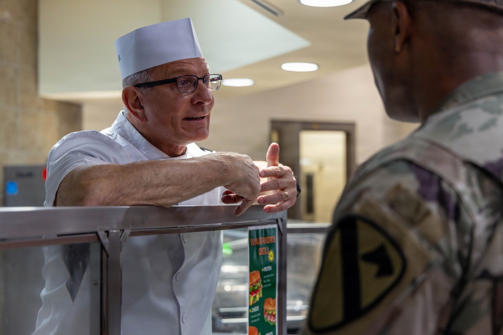 Chef Irvine feeds First Team Troopers