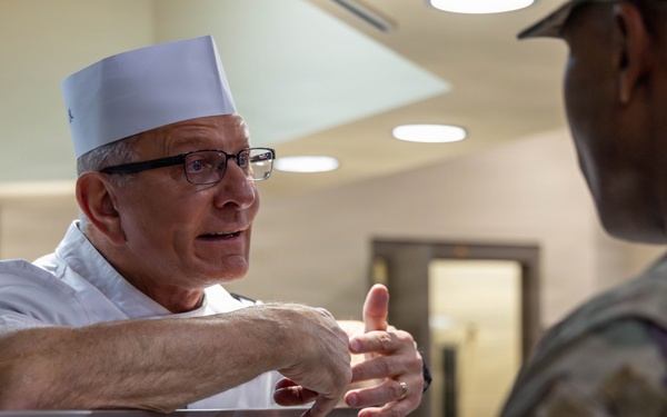 Chef Irvine feeds First Team Troopers