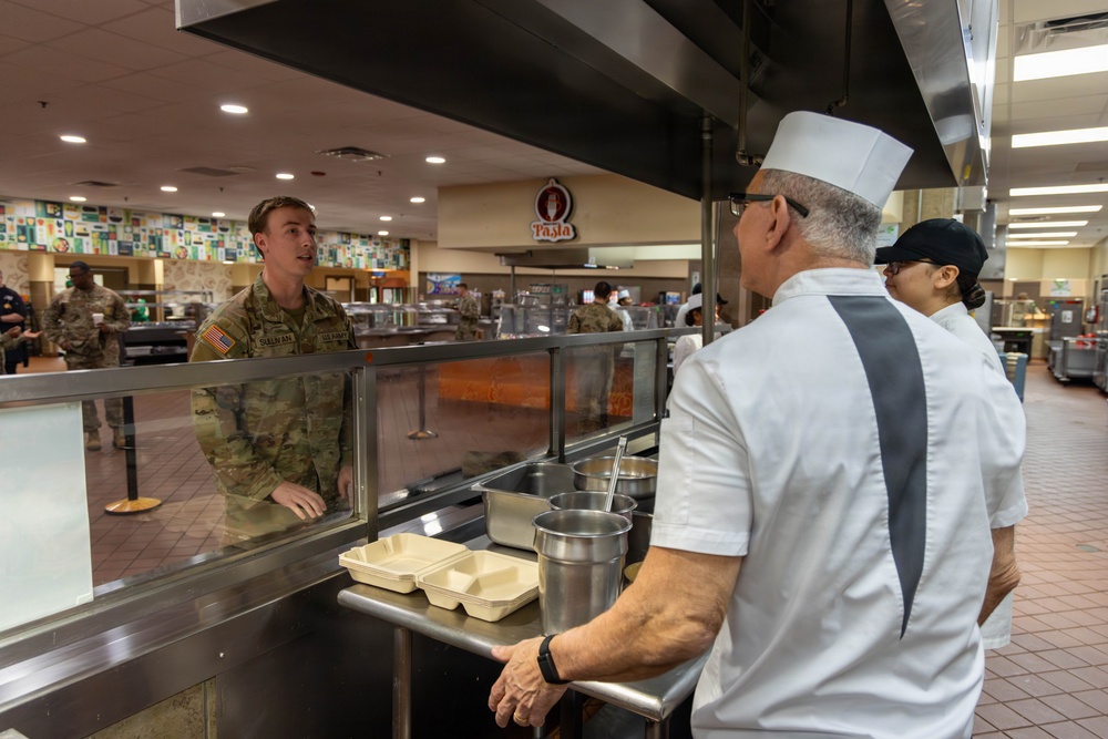Chef Irvine feeds First Team Troopers