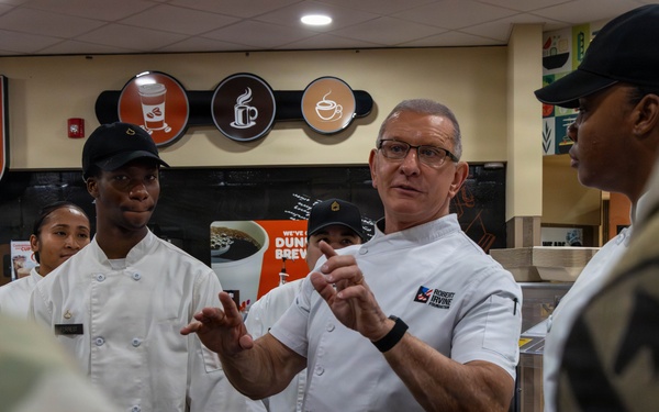 Chef Irvine feeds First Team Troopers