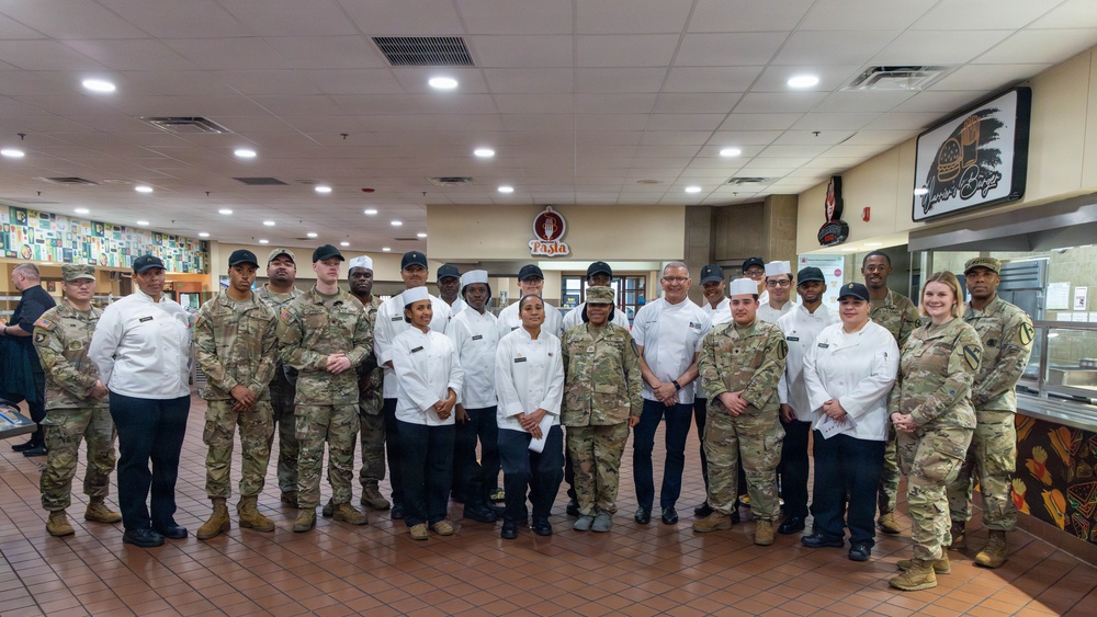 Chef Irvine feeds First Team Troopers