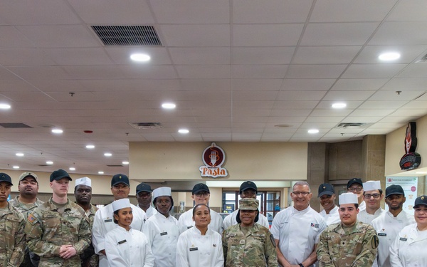 Chef Irvine feeds First Team Troopers