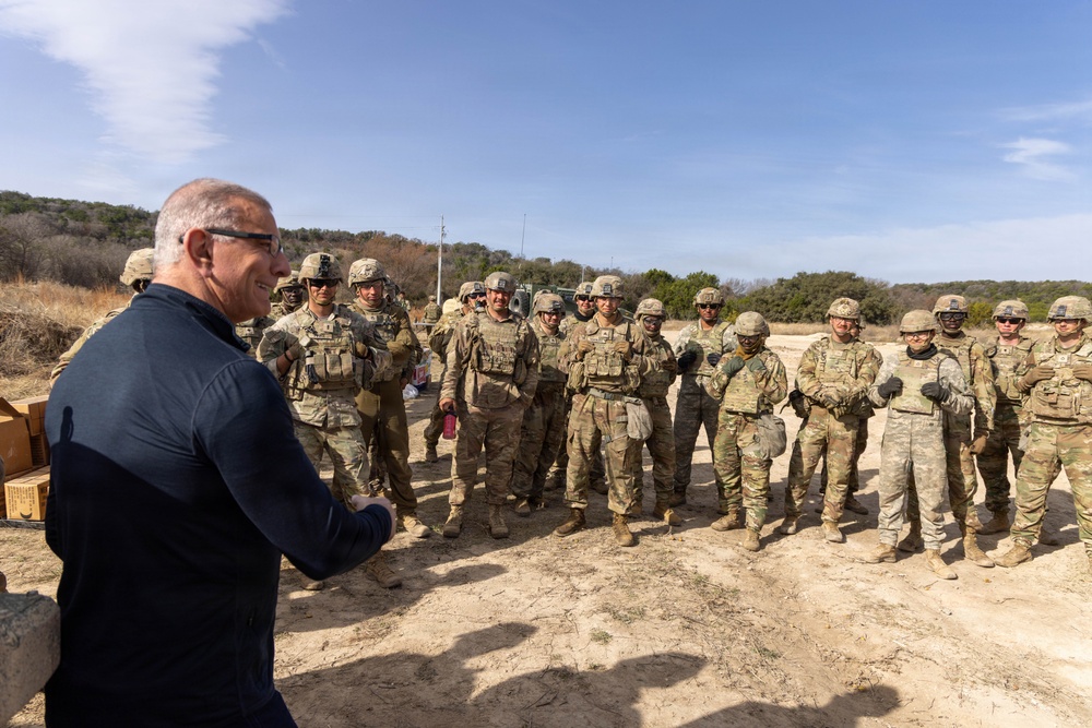 Chef Irvine visits the First Team