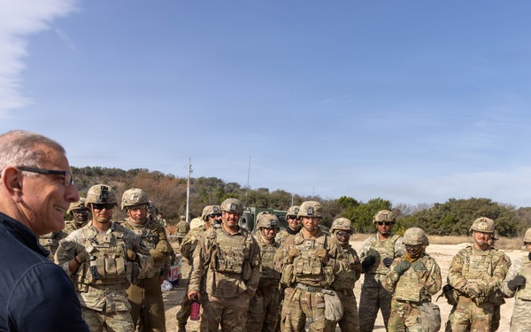 Chef Irvine visits the First Team
