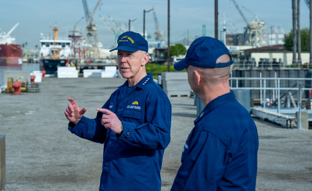 Coast Guard Commandant visits units in Los Angeles area
