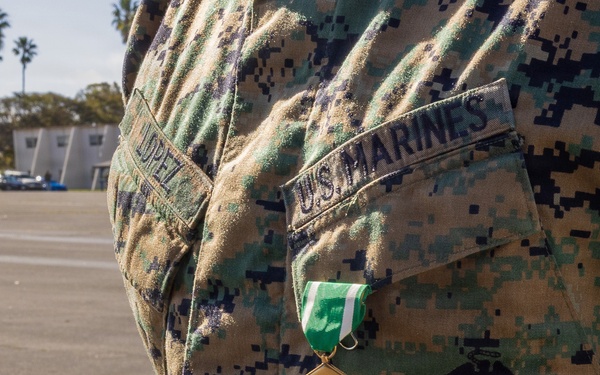 GySgt. Lopez Navy and Marine Corps Commendation Medal Ceremony
