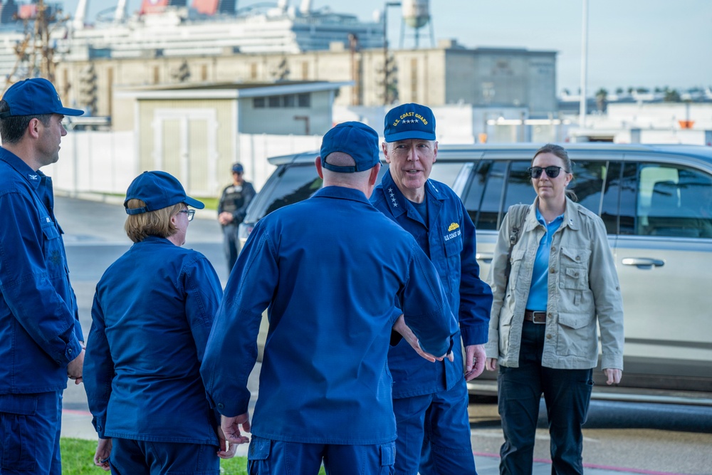 Coast Guard Commandant visits units in Los Angeles area