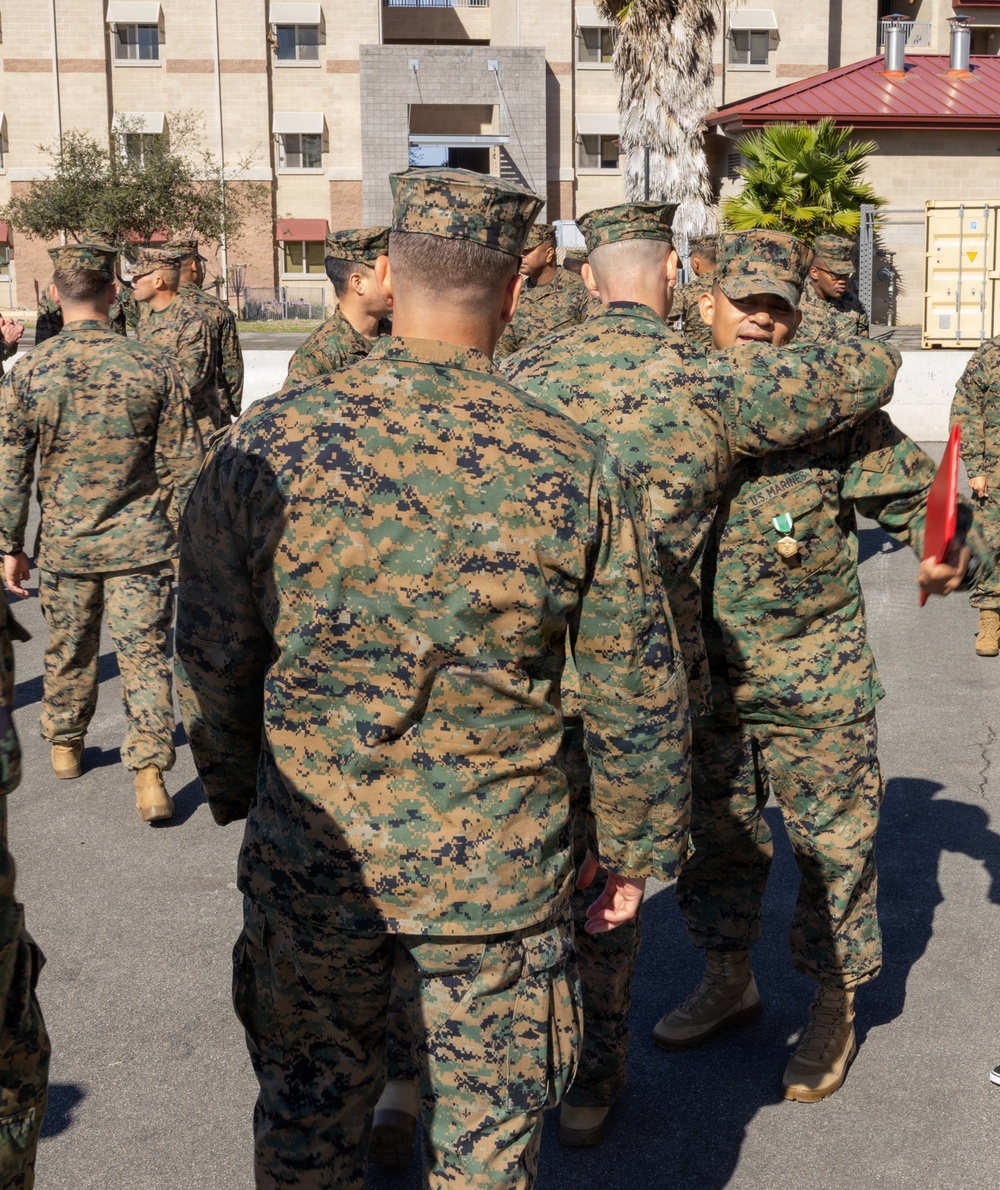 GySgt. Lopez Navy and Marine Corps Commendation Medal Ceremony
