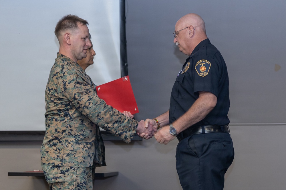 MCB Camp Pendleton Provost Marshall’s Office Awards MCLEP Officers and Civilian Employees