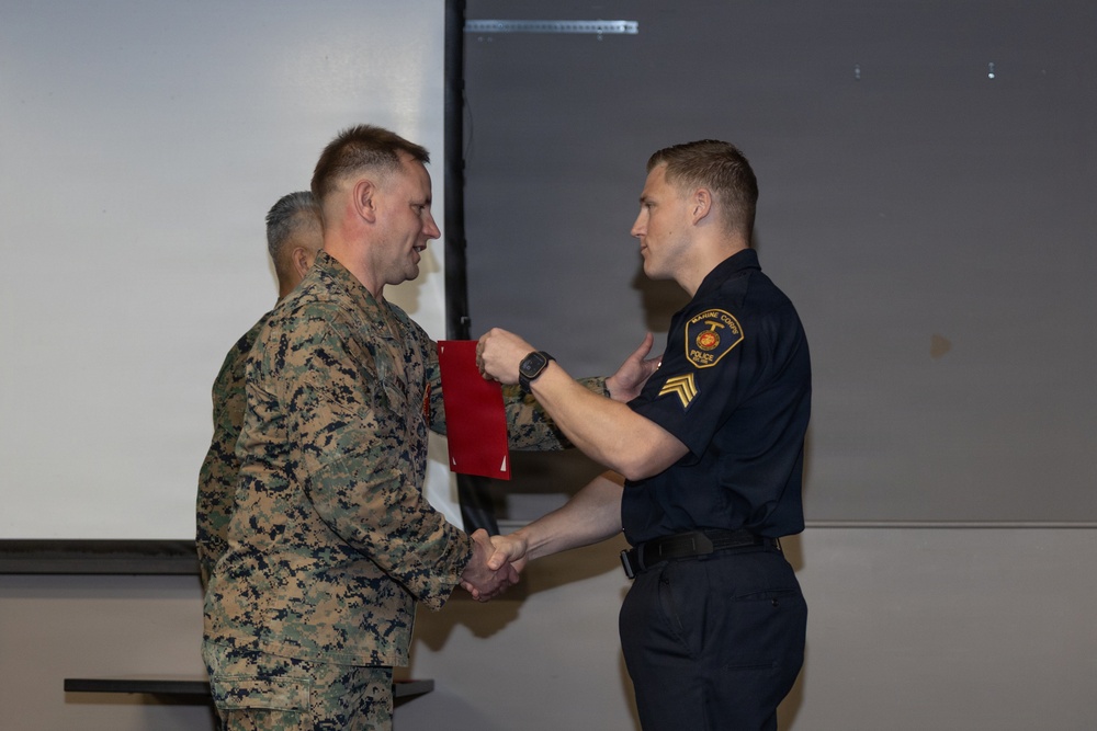MCB Camp Pendleton Provost Marshall’s Office Awards MCLEP Officers and Civilian Employees