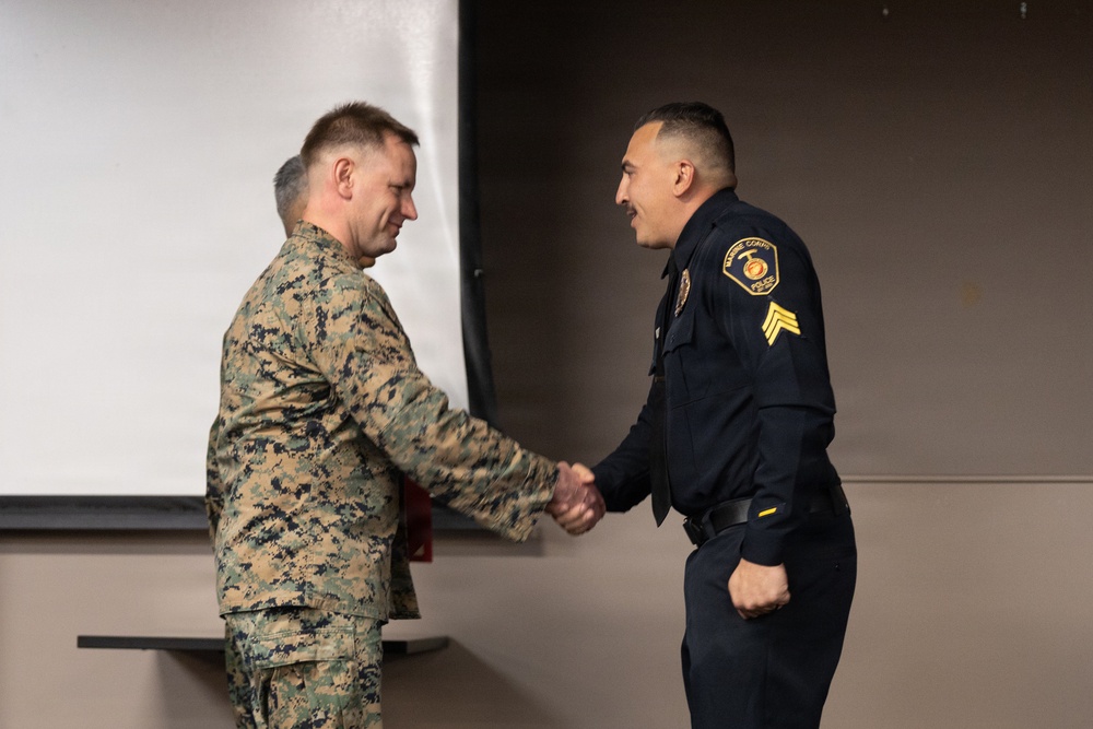MCB Camp Pendleton Provost Marshall’s Office Awards MCLEP Officers and Civilian Employees