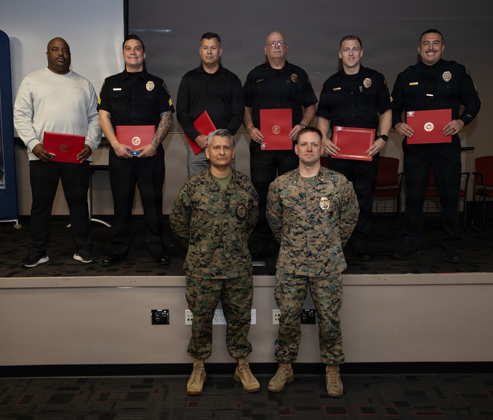 MCB Camp Pendleton Provost Marshall’s Office Awards MCLEP Officers and Civilian Employees