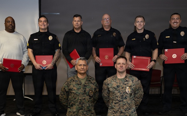 MCB Camp Pendleton Provost Marshall’s Office Awards MCLEP Officers and Civilian Employees