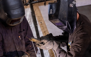 JTF-SB Marines Practice Welding Techniques