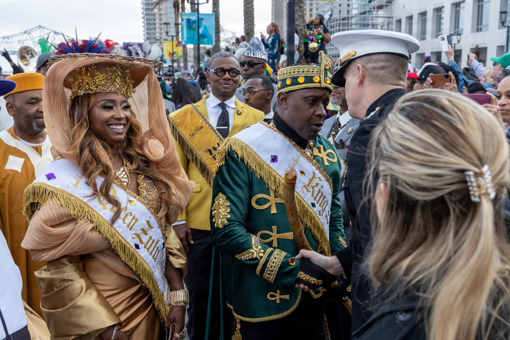 Marine Forces Reserve celebrates Lundi Gras 2026