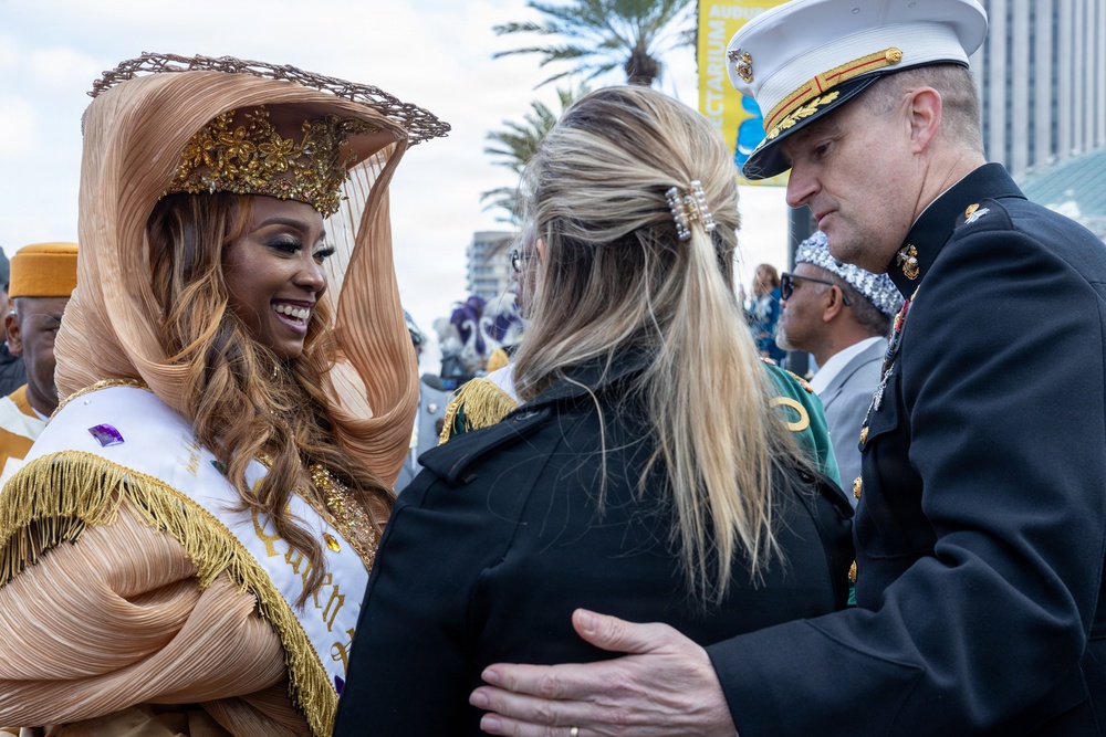 Marine Forces Reserve celebrates Lundi Gras 2026