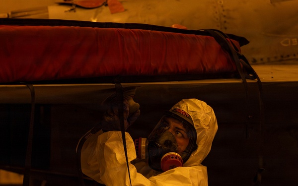 Abraham Lincoln Conducts Routine Aircraft Maintenance