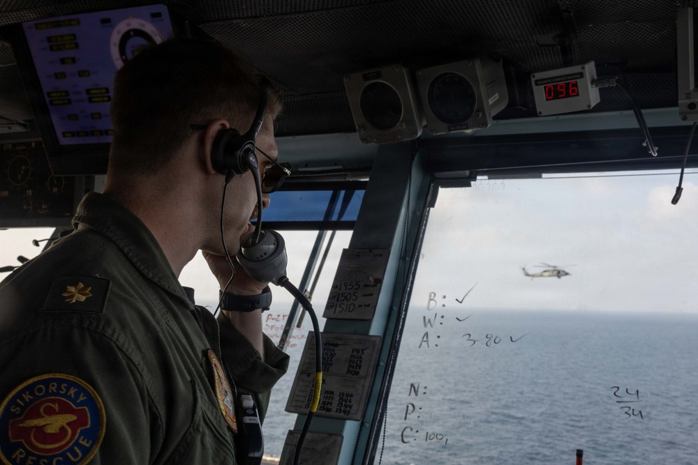 Abraham Lincoln Conducts Routine Operations