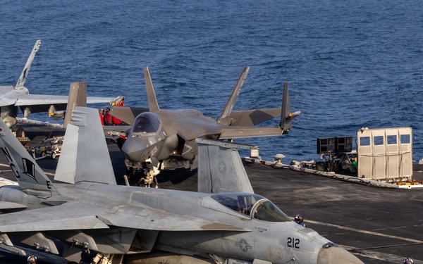 Abraham Lincoln Conducts Routine Operations