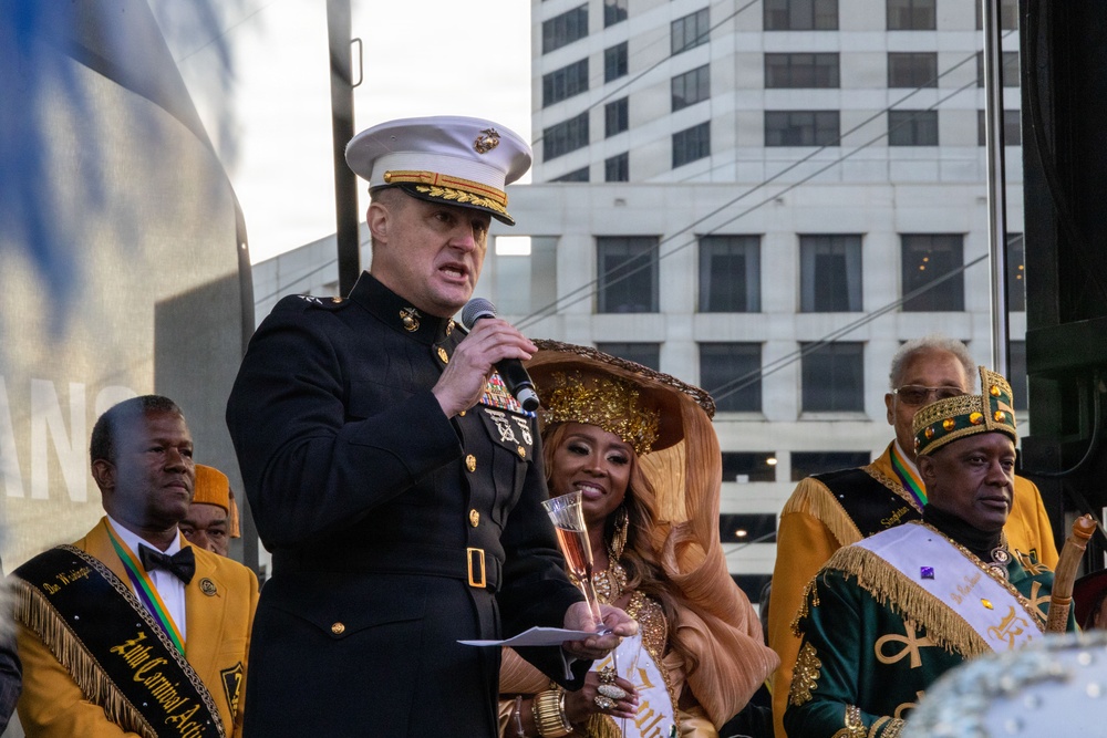 Marine Forces Reserve Celebrates Lundi Gras 2026