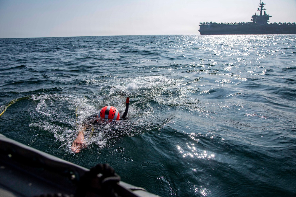 Abraham Lincoln Conducts Search-and-Rescue Training