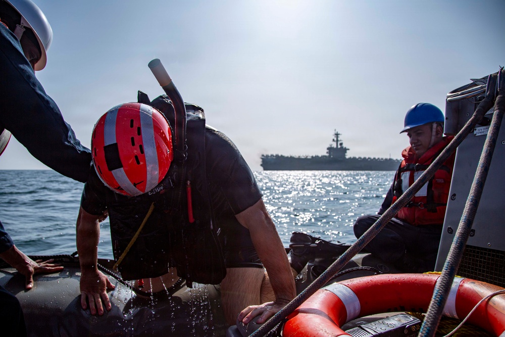Abraham Lincoln Conducts Search-and-Rescue Training