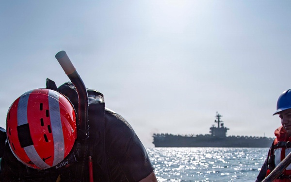 Abraham Lincoln Conducts Search-and-Rescue Training