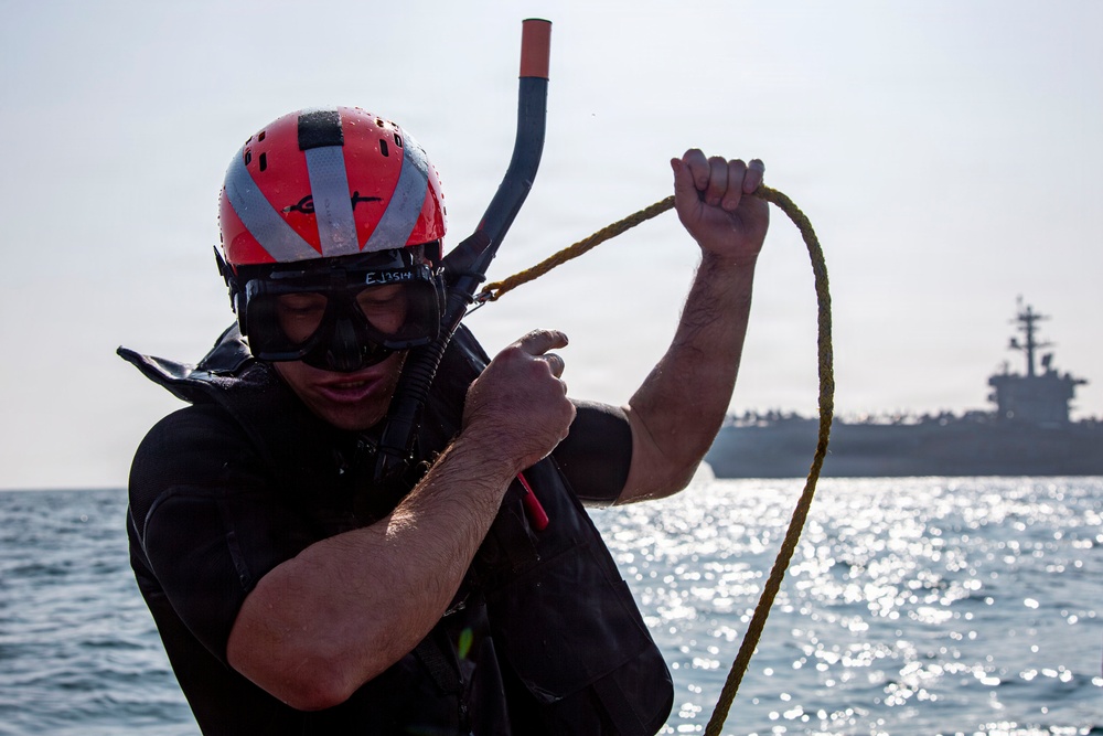 Abraham Lincoln Conducts Search-and-Rescue Training