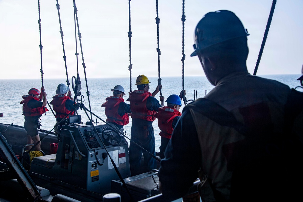 Abraham Lincoln Conducts Small Boat Operations