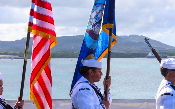USS Emory S. Land hosts Change of Command Ceremony