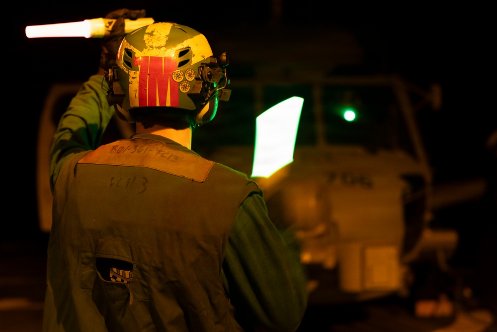 USS Delbert D. Black (DDG 119) Conducts Flight Quarter Evolution
