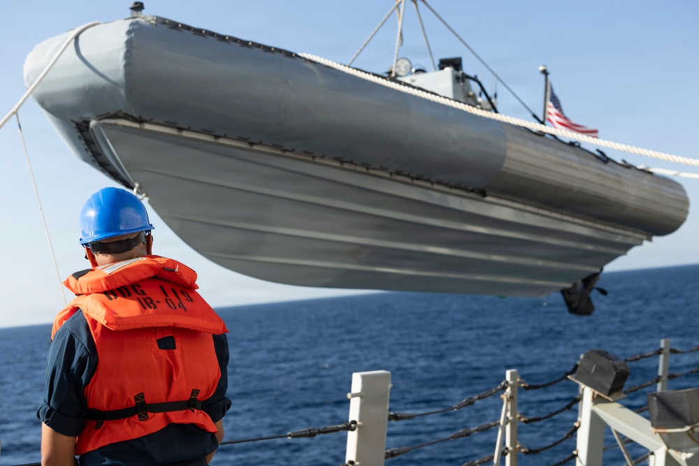 USS Delbert D. Black (DDG 119) Conducts Small Boat Evolution